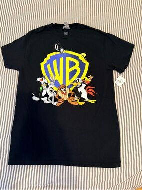 Vintage Looney Tunes & WB Logo Graphic Tee
